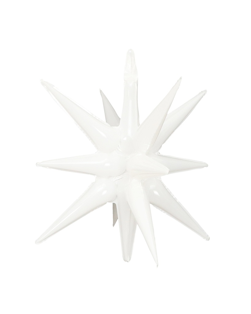 [FG079] Exploding Star - Milky White - 22 inch - 10 Pcs