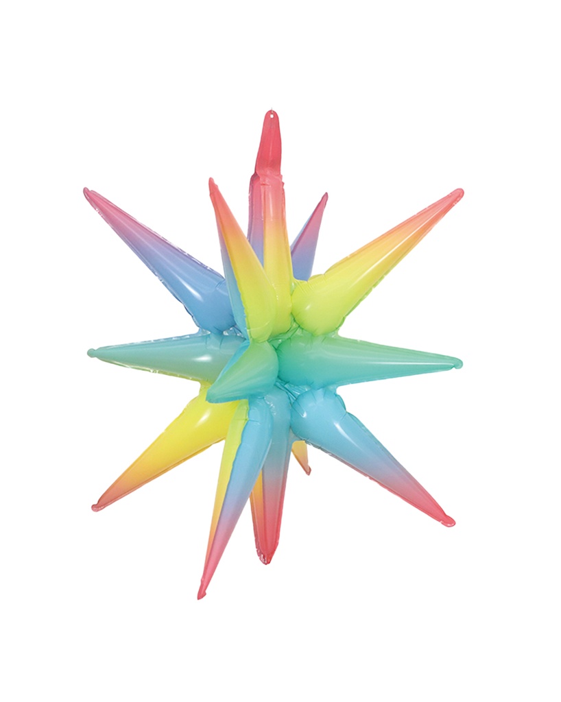 Exploding Star - Macaron Rainbow - 22 inch - 10 Pcs