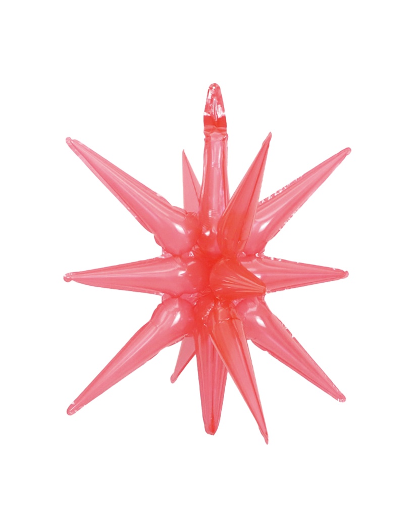 Exploding Star - Crystal Pink - 22 inch - 10 Pcs