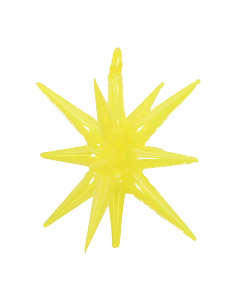 Exploding Star - Crystal Yellow - 22 inch - 10 Stuks
