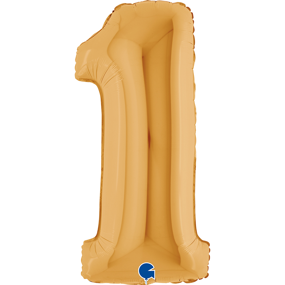 [021G-P] Number 1 - Gold - 40 inch - Grabo