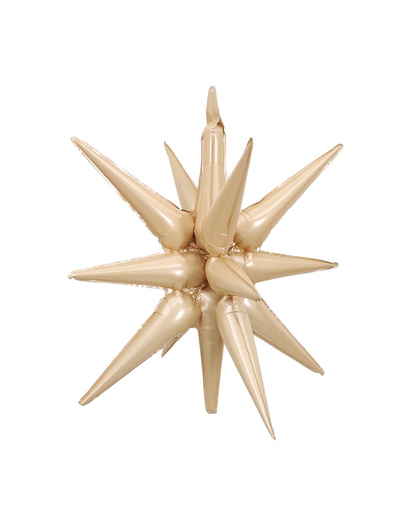 [FG094] Exploding Star - Caramel - 22 inch - 10 Pcs