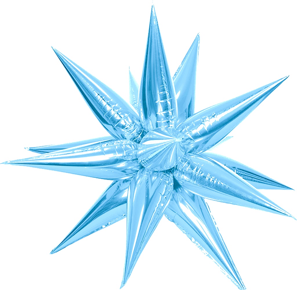 [FG135] Exploding Star - Light Blue - 40 inch