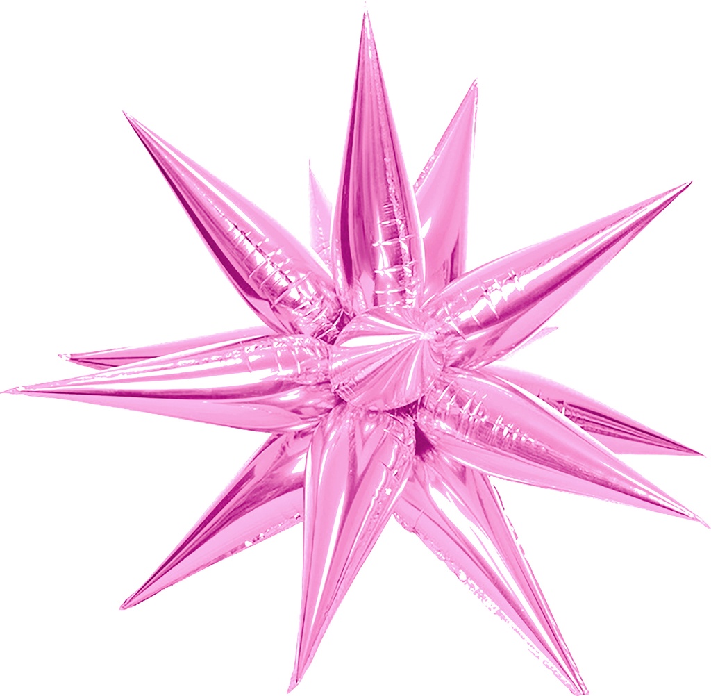 [FG137] Exploding Star - Light Pink - 40 inch