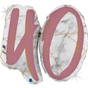 Number 40 - Marble Rose Gold - Shape - 40 inch - Grabo
