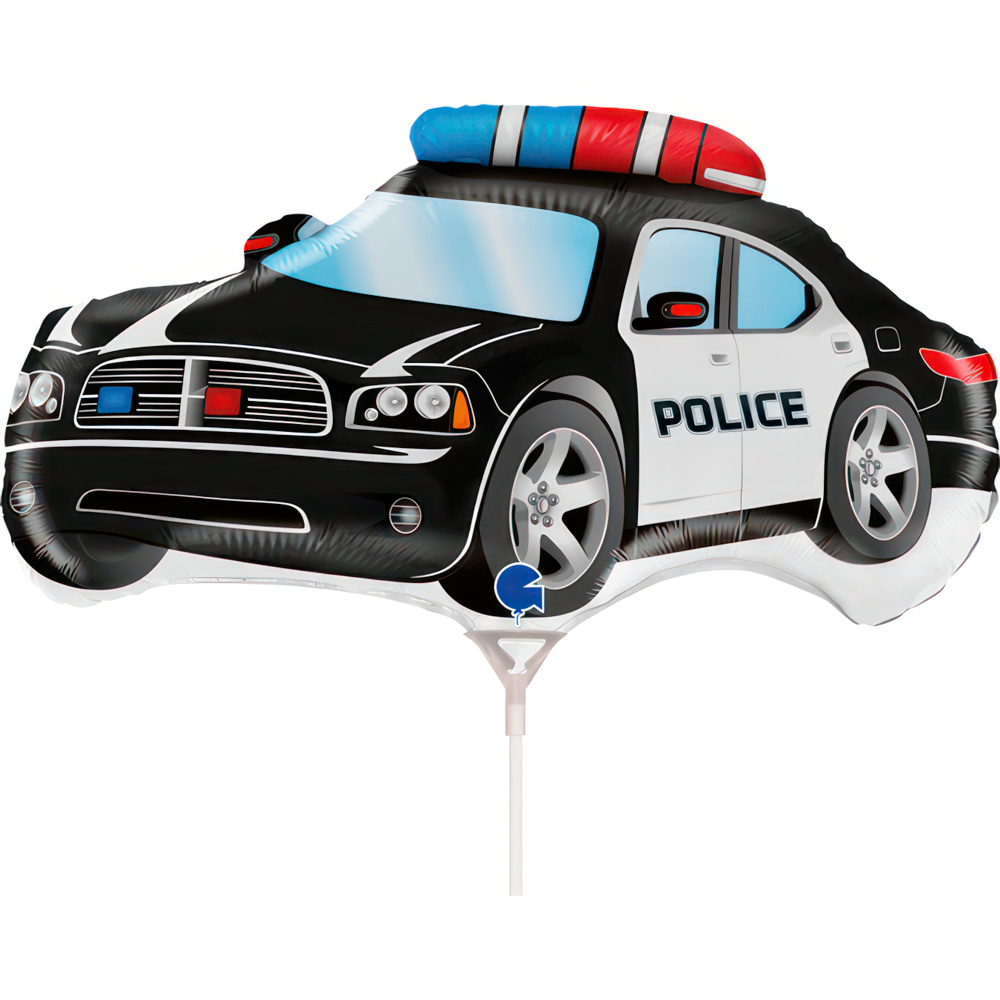 [G72052-B10] Police Car - 14 inch - Grabo - 10 Pcs