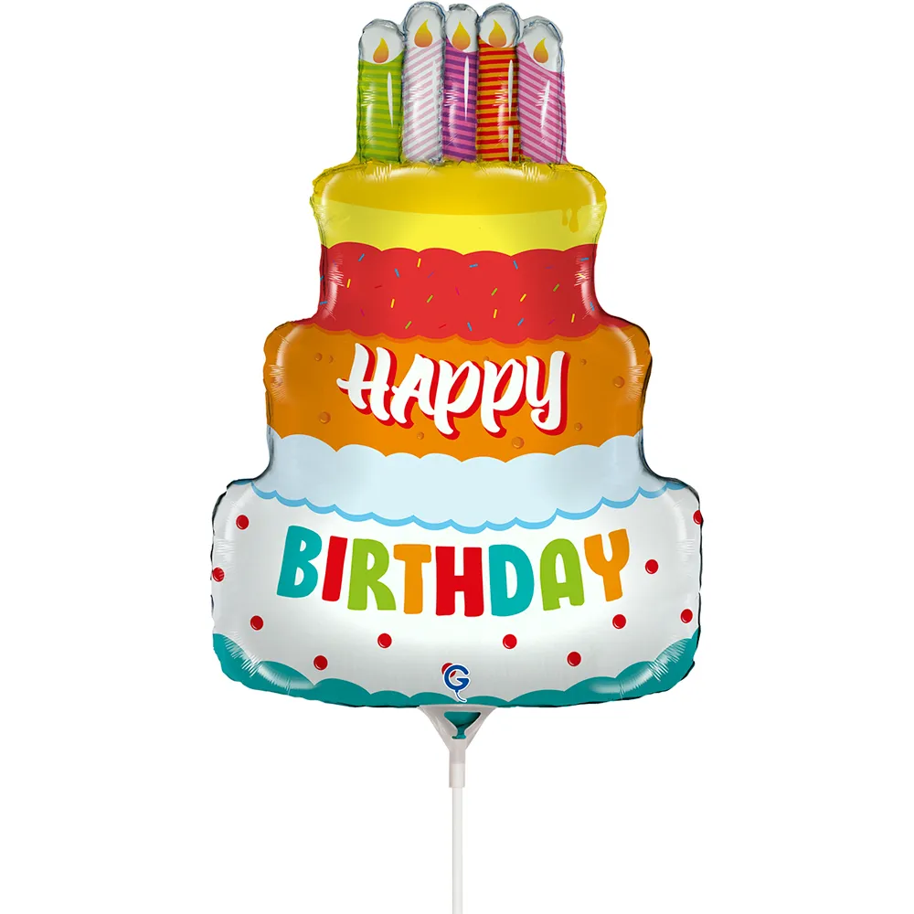 Happy Birthday Cake - 14 inch - Grabo