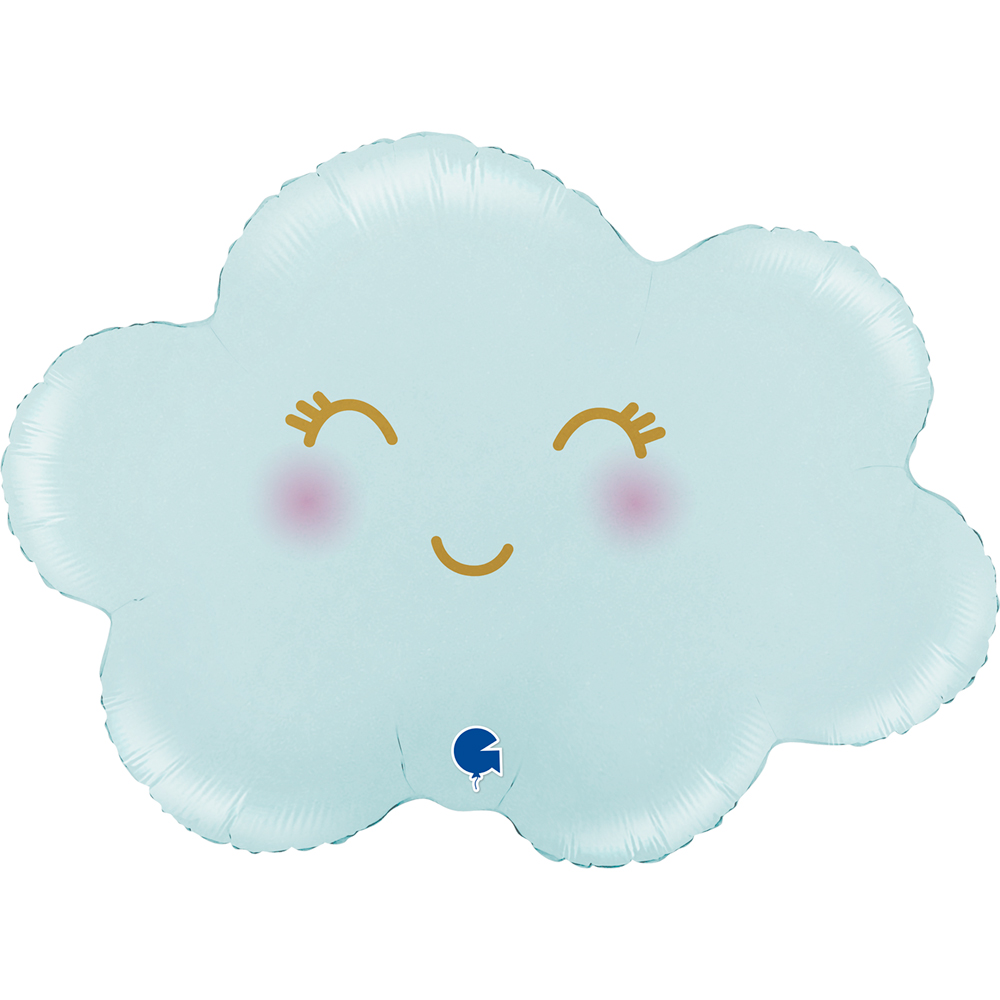 Cloud Satin Pastel Blue - 24 inch - Grabo
