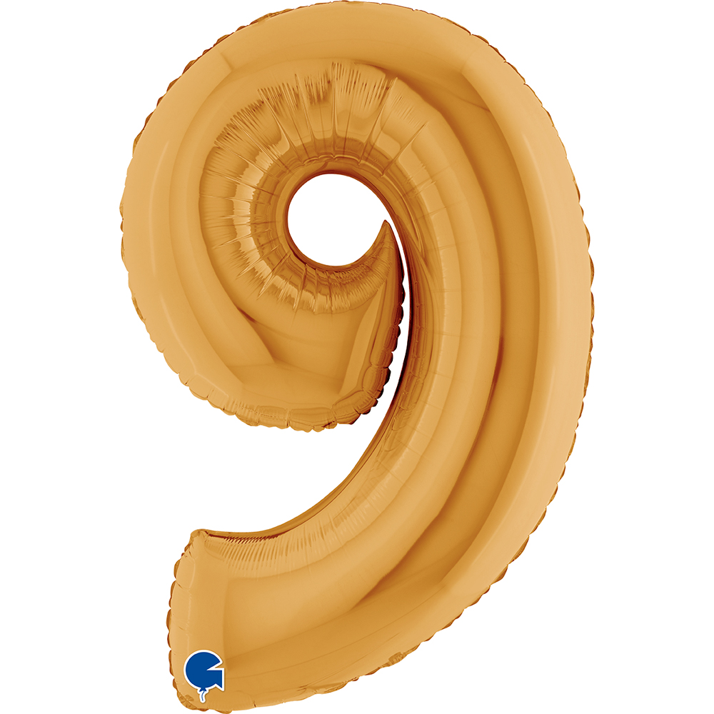 Number 9 - Gold - 40 inch - Grabo
