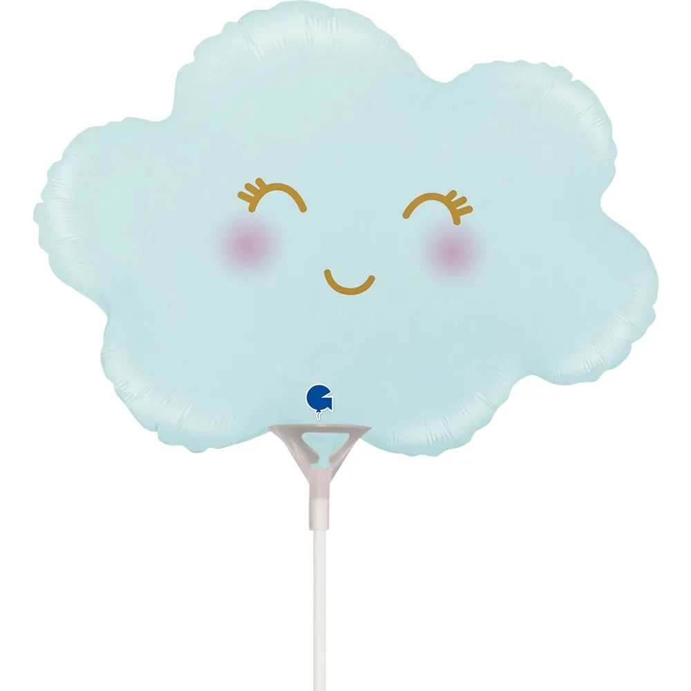 Cloud Satin Pastel Blue - 14 inch - Grabo