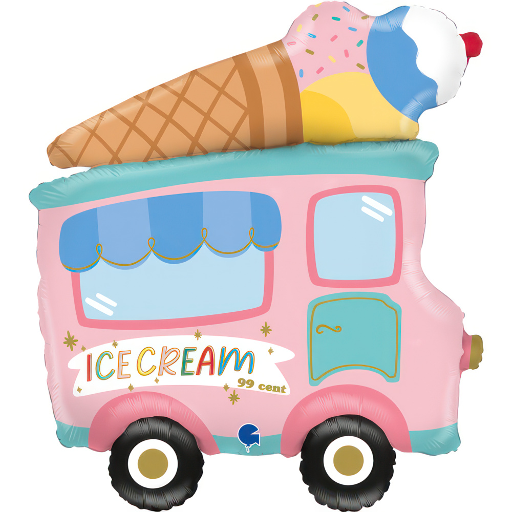 [G72185-P] Ice Cream Truck - 29 inch - Grabo