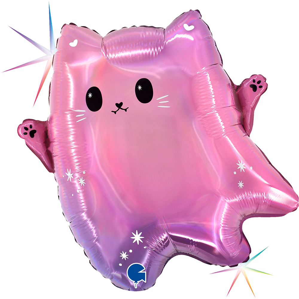 Kawaii Ghost Cat - 18 inch - Grabo