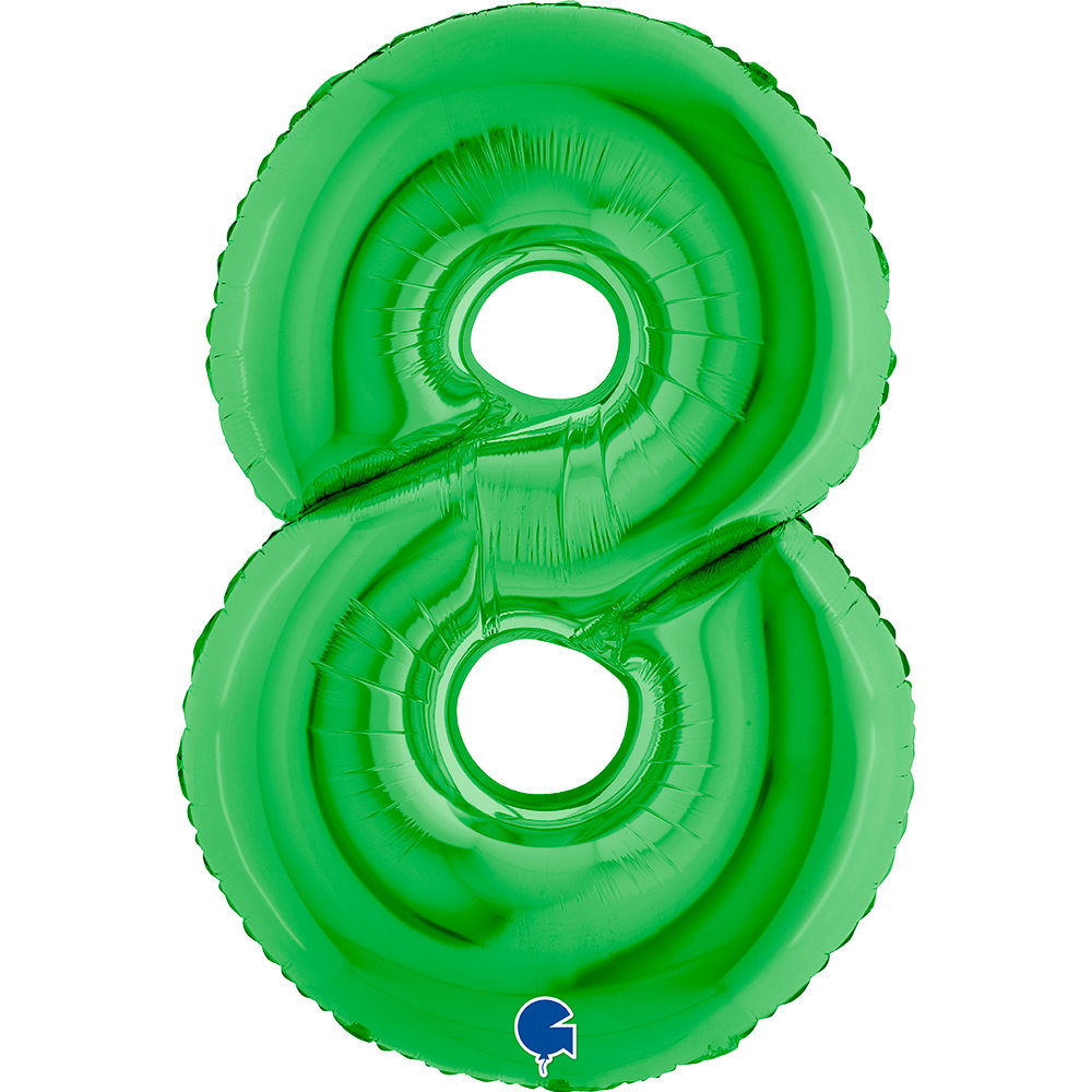 [038GR-P] Number 8 - Green - 40 inch - Grabo