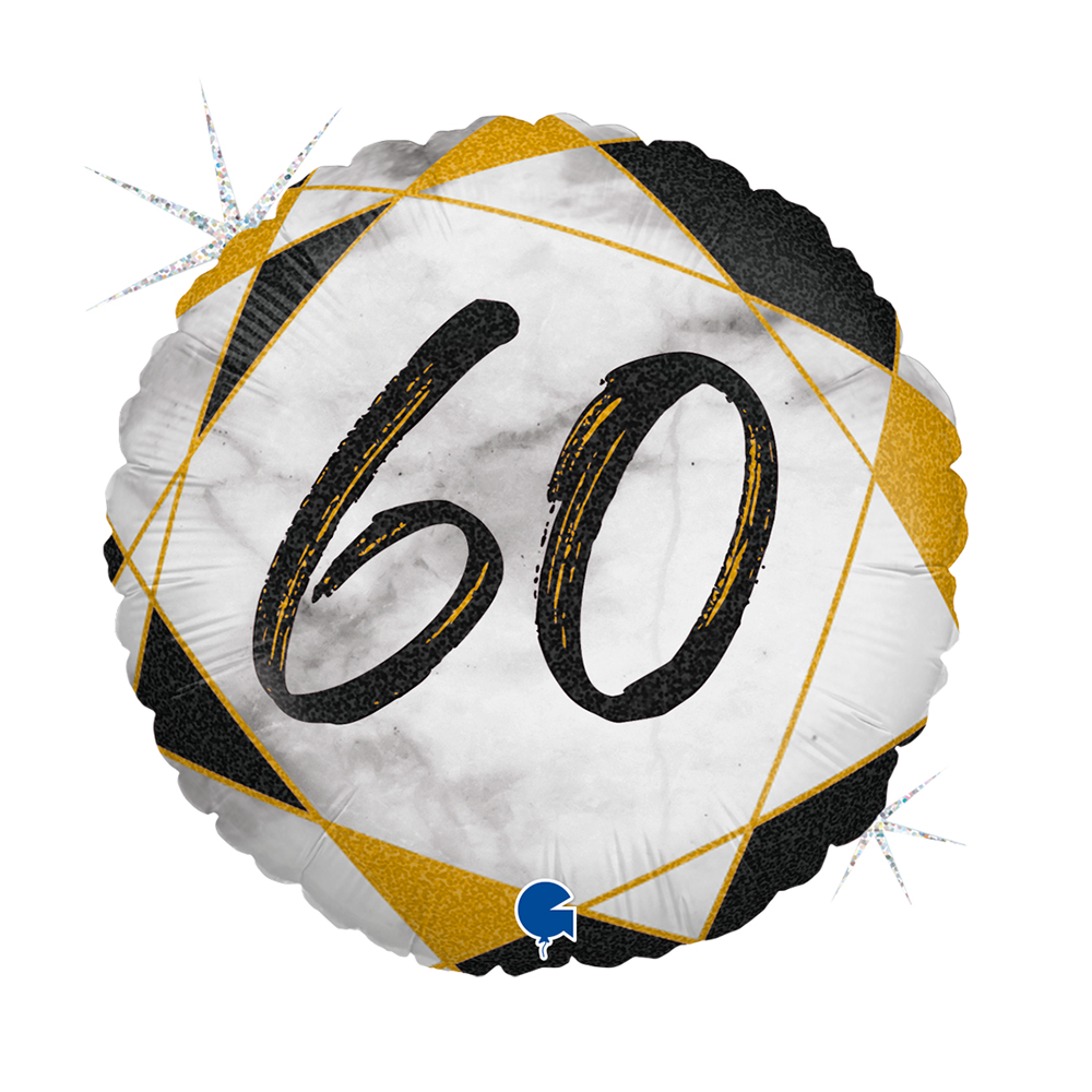 Number 60 - Marble Black - 18 inch - Grabo