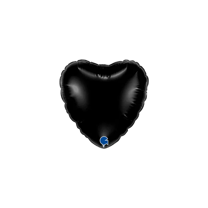 Heart Black - 4 inch - Grabo - 10 St.