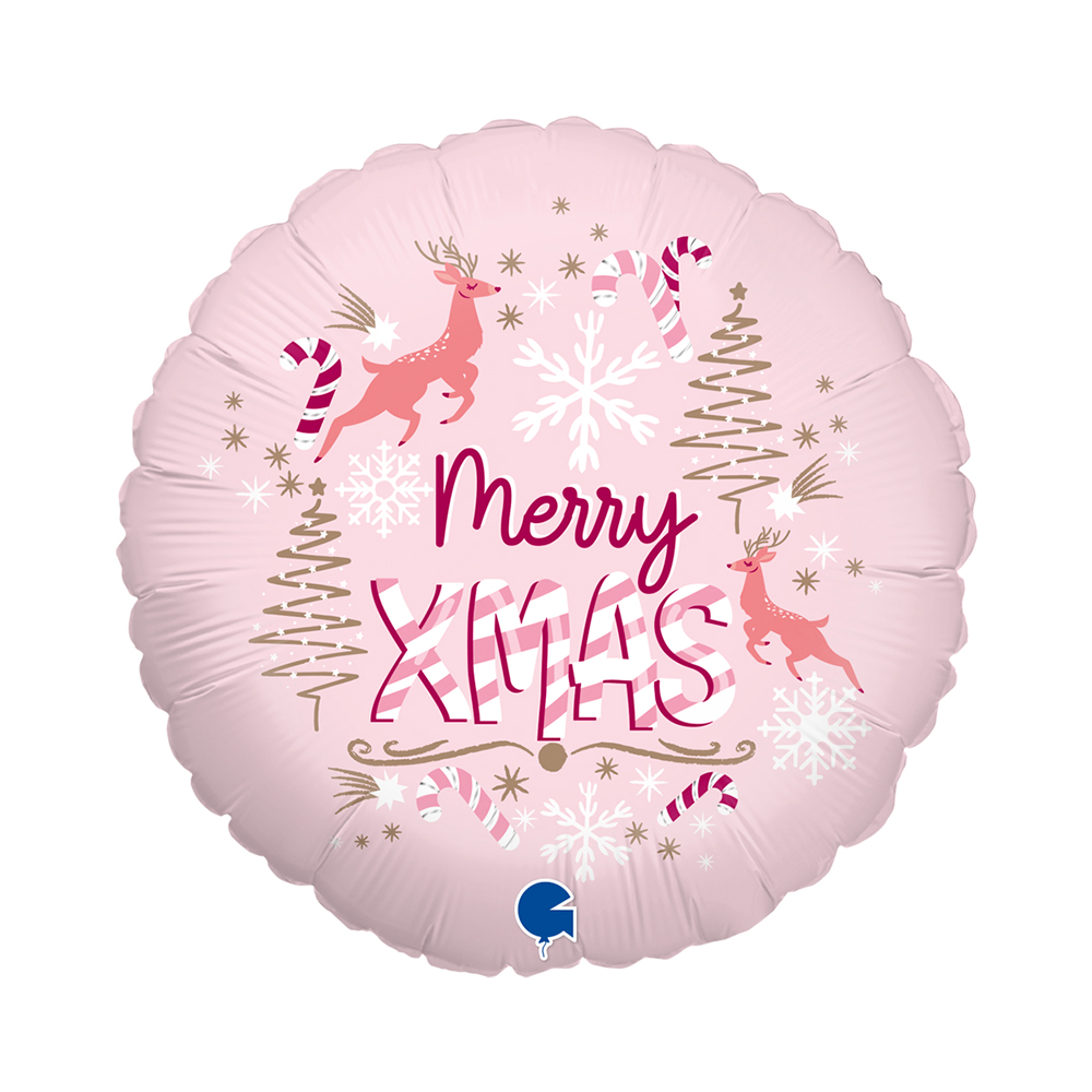 Merry Xmas - Pink - 18 inch - Grabo