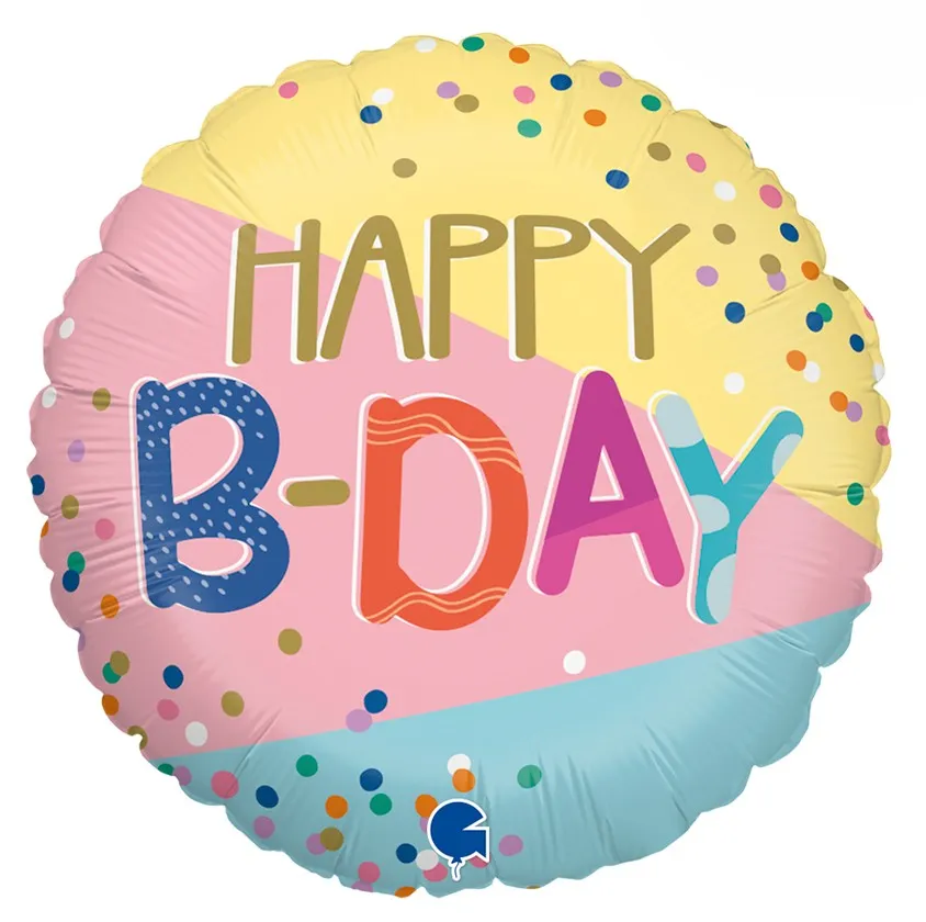 Happy Birthday - Funky Dots - 18 inch - Grabo