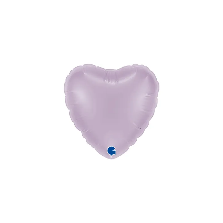 [04013L-B10] Heart Lilac - 4 inch - Grabo - 10 Stuks
