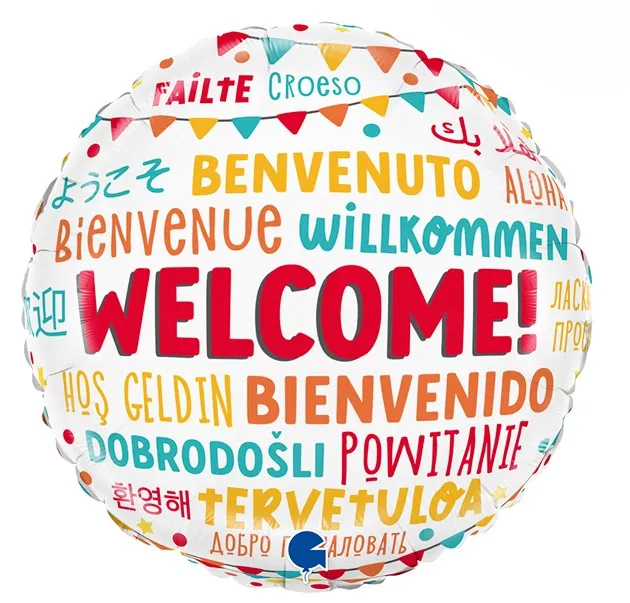 Welcome - Multilingual - 18 inch - Grabo