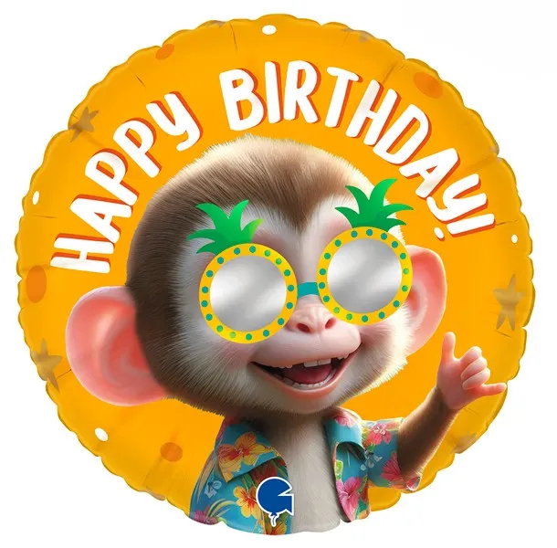 Happy Birthday - Cool Monkey - 18 inch - Grabo