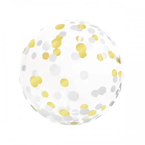 [GGCONFG] Bobo - Confetti Gold & Silver - 18 inch - 5 St.