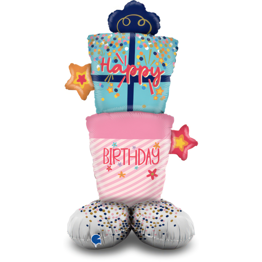 Happy Birthday - Gift Boxes - Stand Up - 47 inch - Grabo