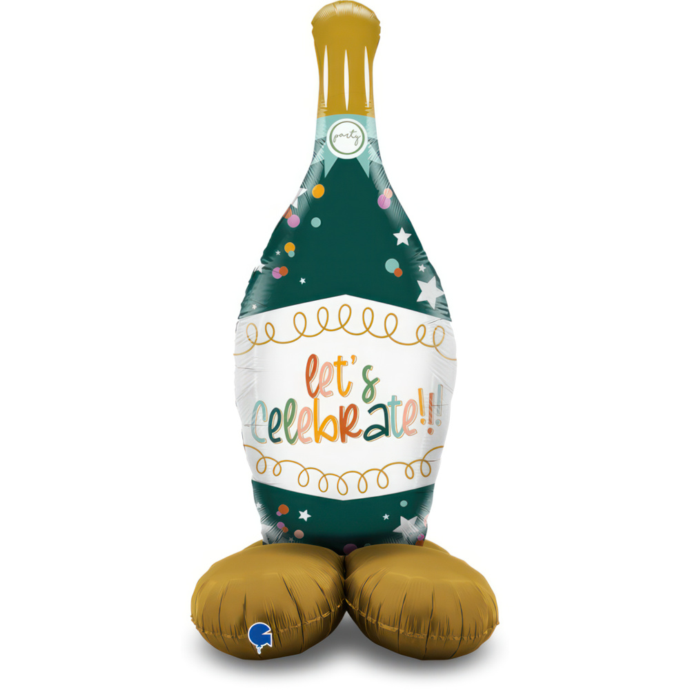 Let's Celebrate - Champagne Bottle - Stand Up - 54 inch - Grabo