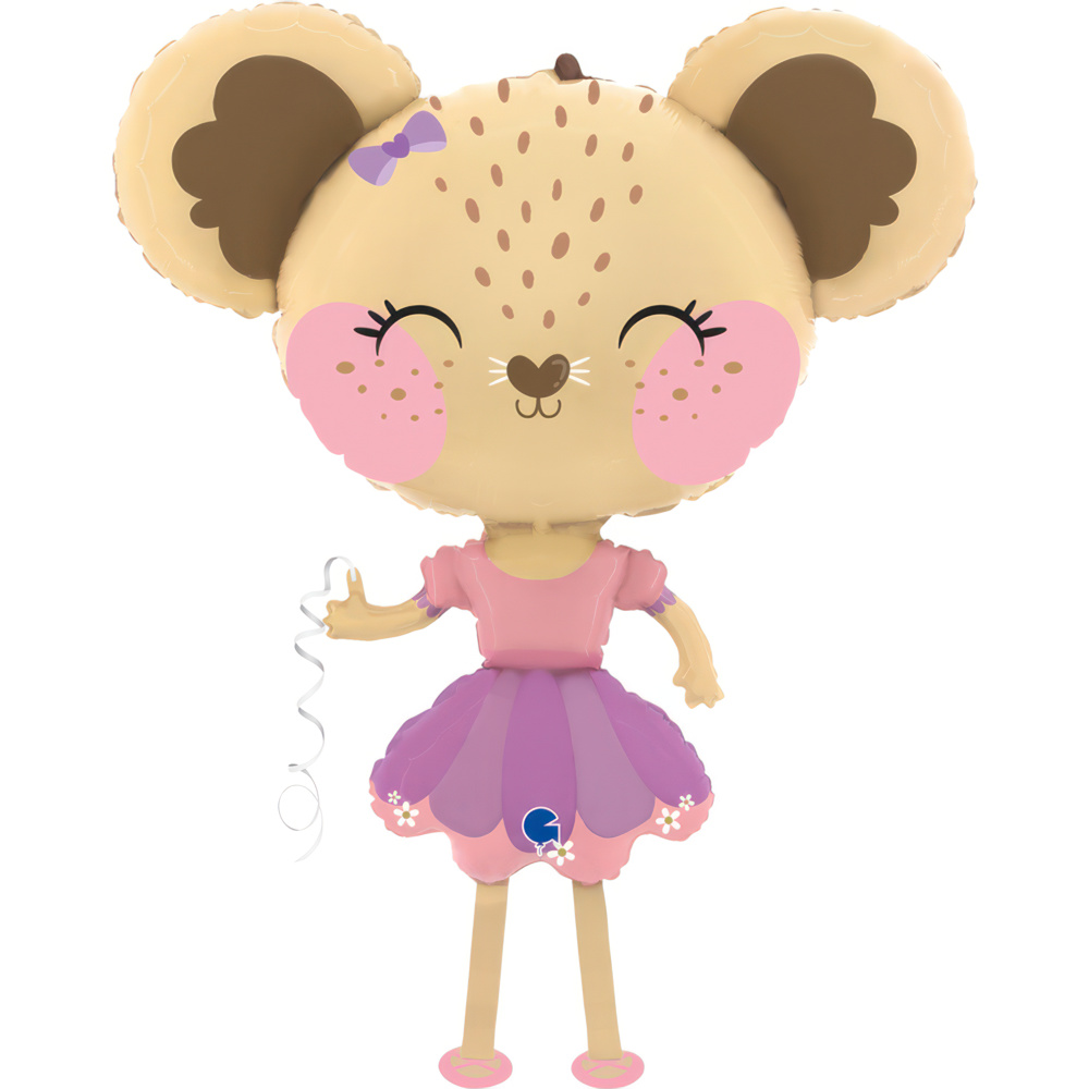 Walking Balloon Animal - Mouse Ballerina - 36 inch - Grabo