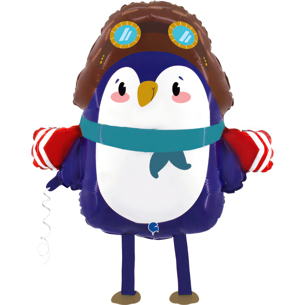 [GPW07-P] Walking Balloon Animal - Aviator Penguin - 24 inch - Grabo