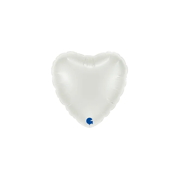 Heart White - 4 inch - Grabo - 10 St.