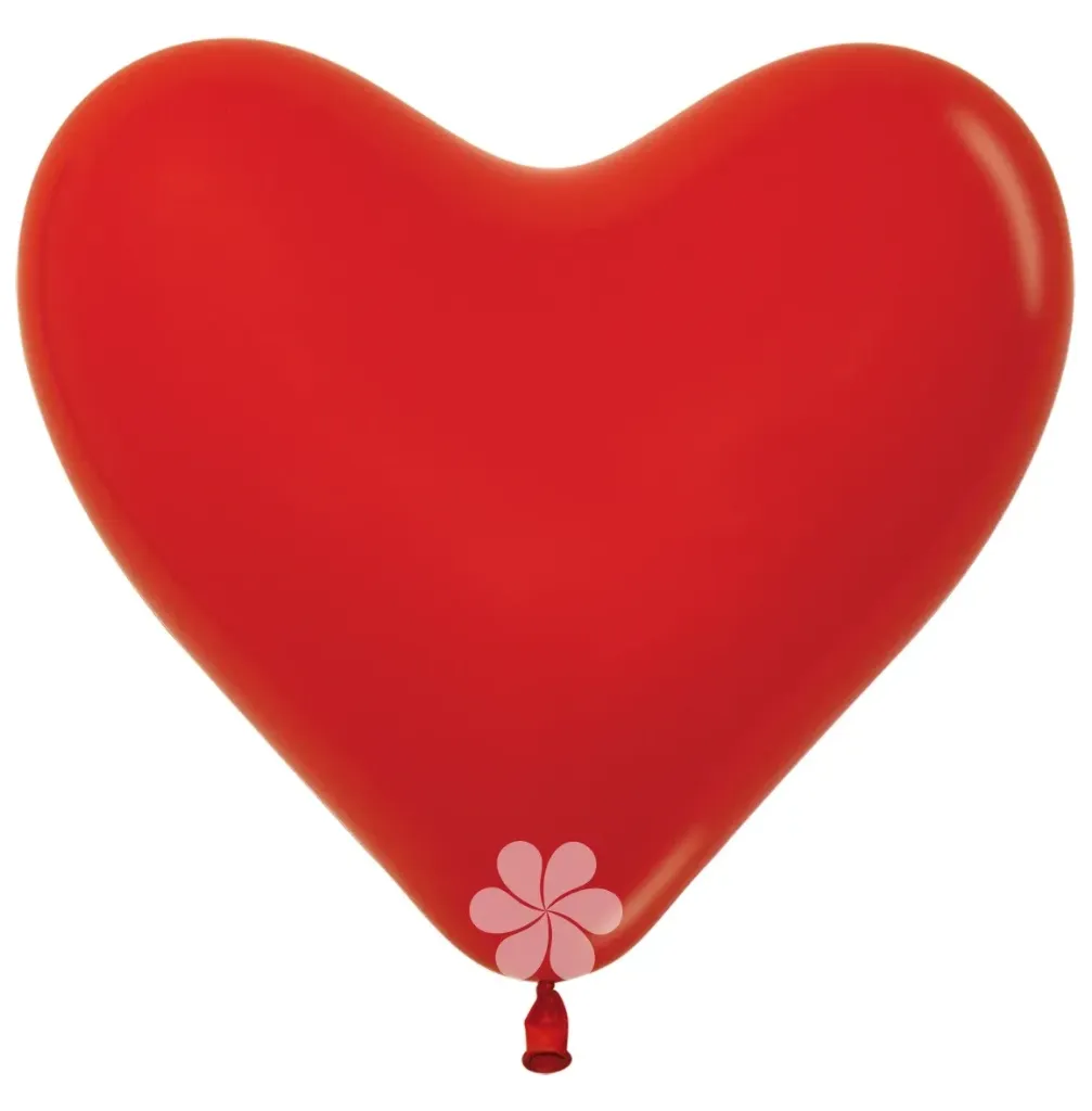[HRT12015] Heart 12 - Red - 015 - 50 Pcs