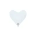 Heart 6 - White - 005 - 50 Pcs