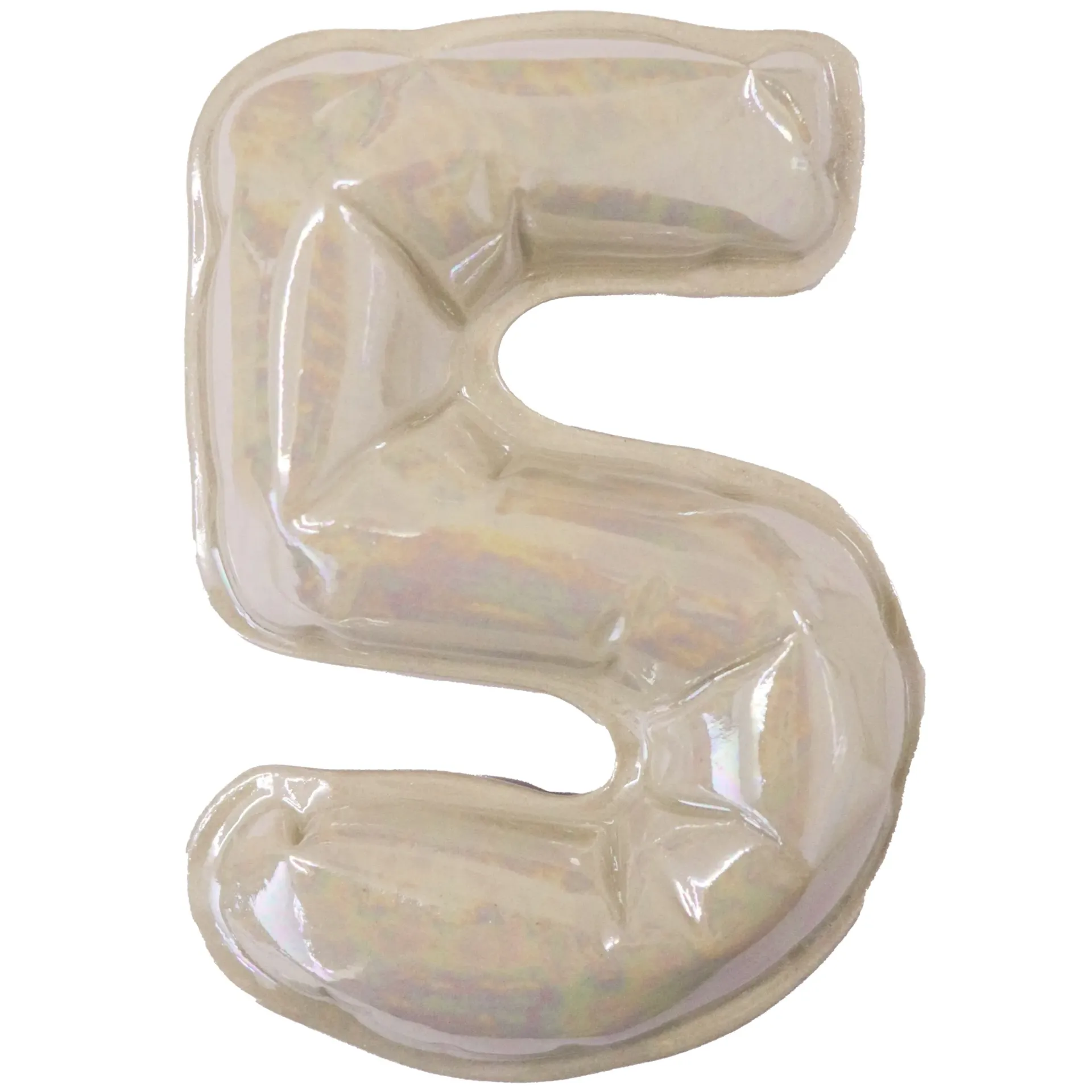 Chiffre en Céramique 5 - Handmade - 11,5 cm