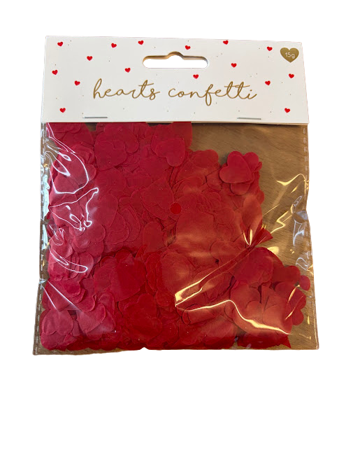 Confetti Hearts - Red - 15gr