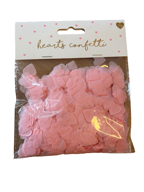 Confetti Hearts - Light Pink - 15gr