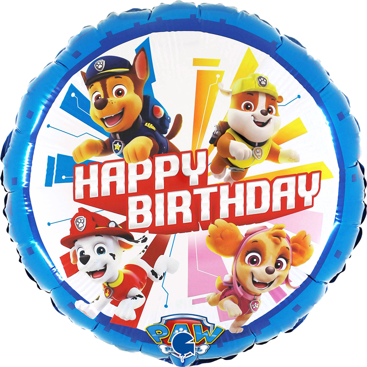 [L18046-P] Happy Birthday - Paw Patrol - 18 inch - Grabo