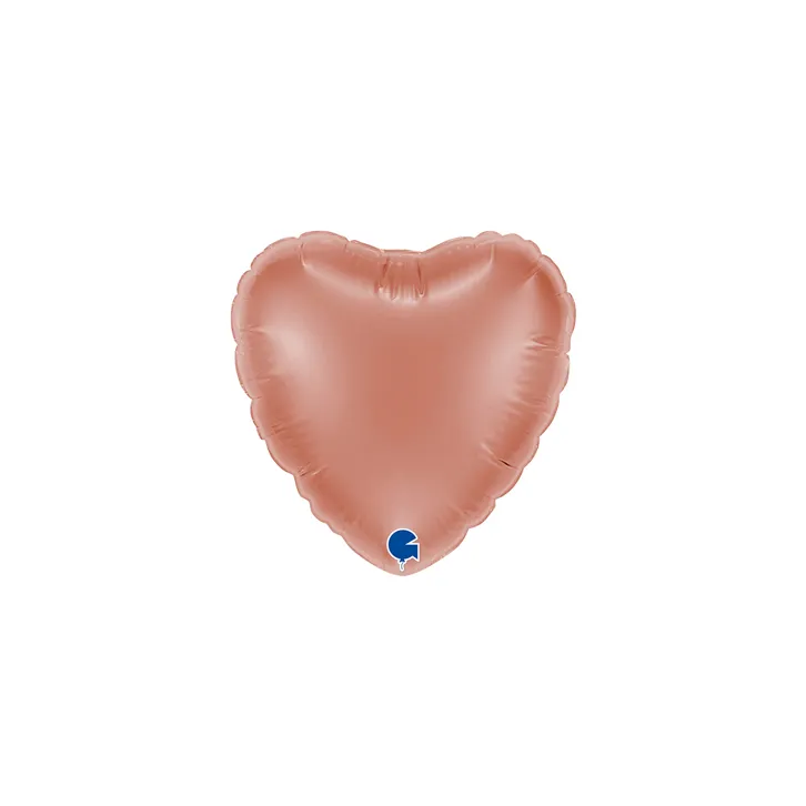 Heart Rose Gold - 4 inch - Grabo - 10 Pcs