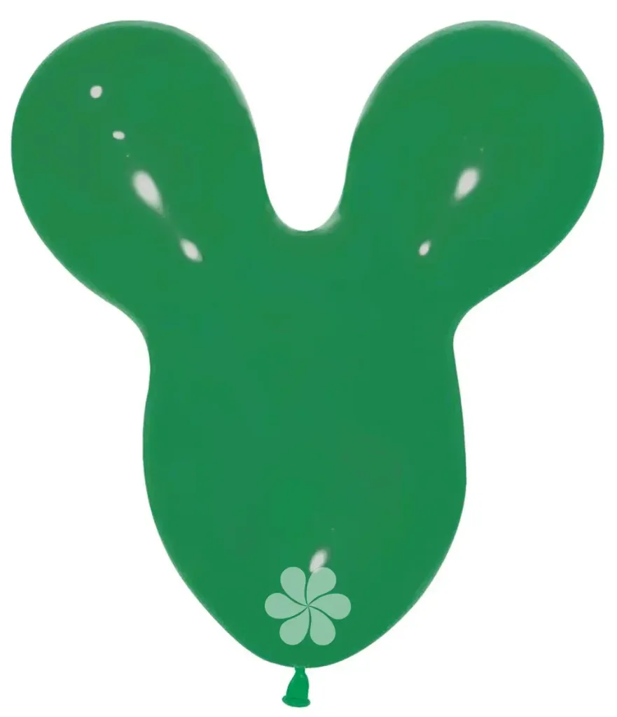 [MH032] Mouse Head - Forest Green - 032 - 25 Pcs
