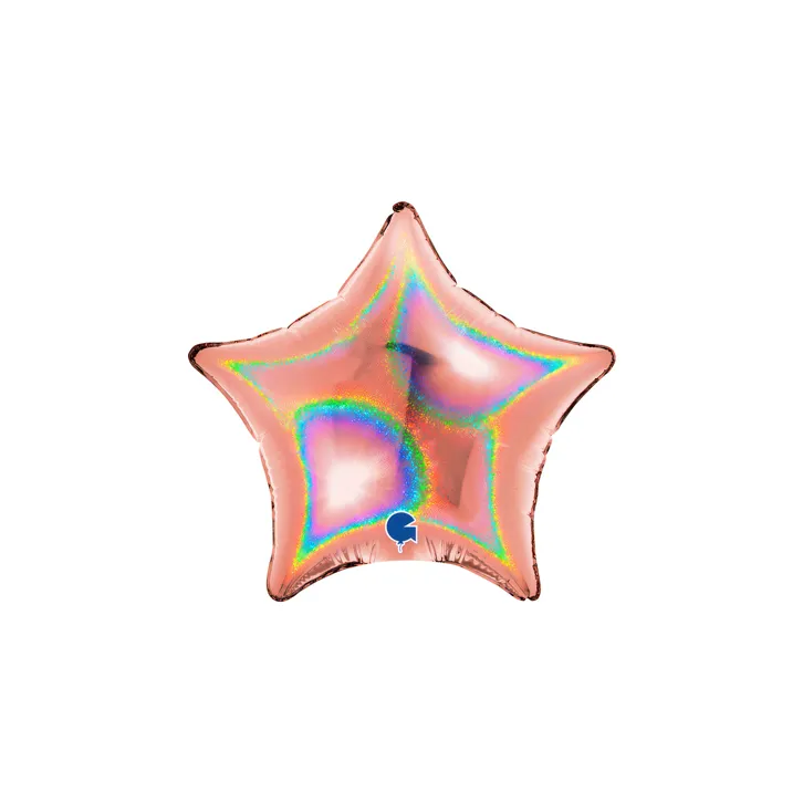 Star Glittering Rose Gold - 4 inch - Grabo - 10 Pcs