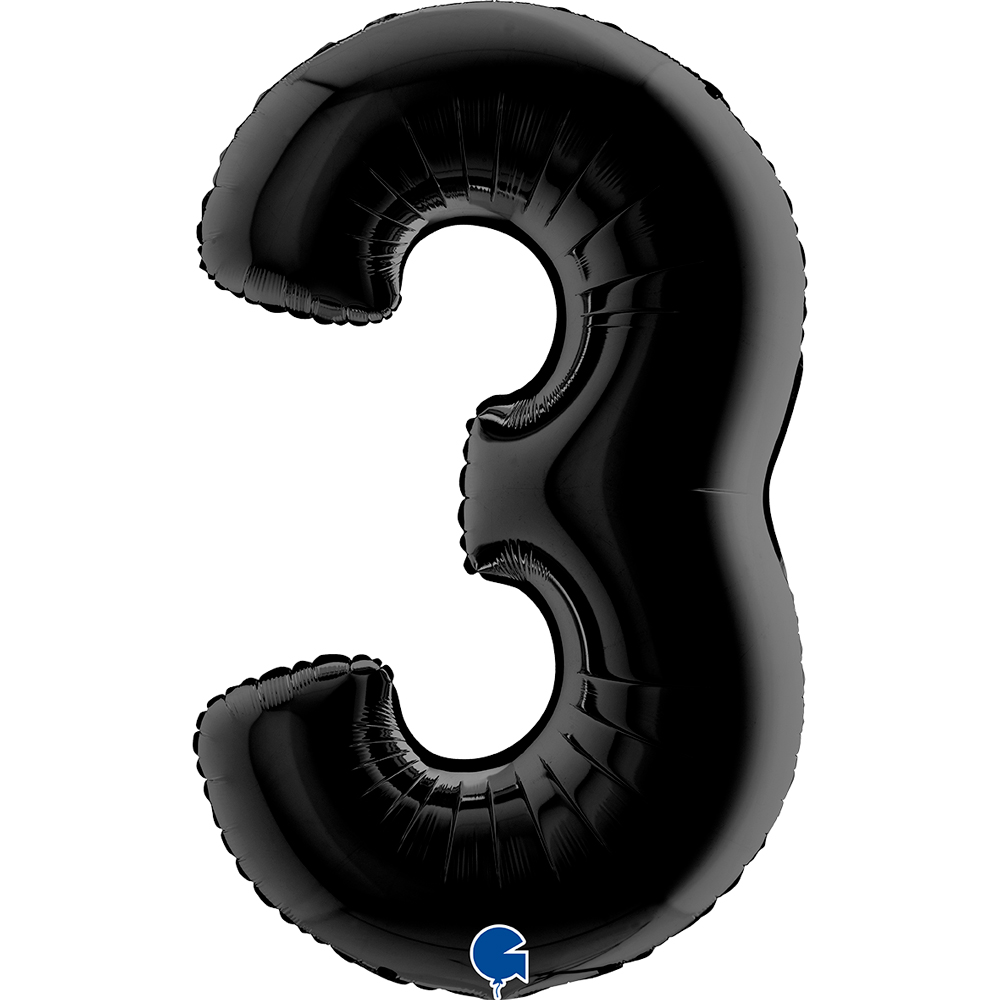 Number 3 - Black - 40 inch - Grabo