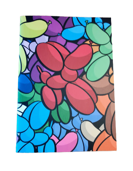 Notebook - Balloon Dog - Red - Lined paper