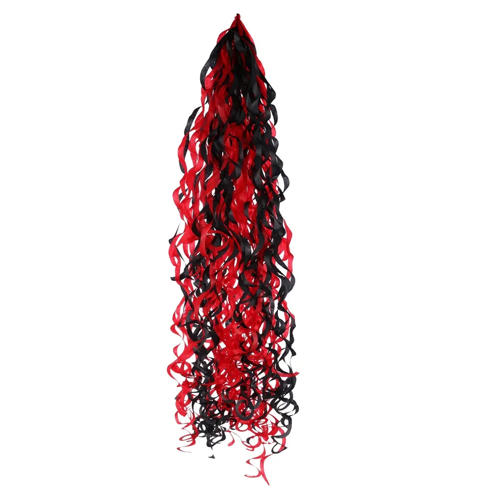 Balloon Tail Tassel - Red Black - 68cm