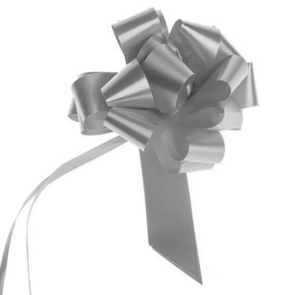 [PB5853] Pull Bows - Silver - 31mm - 10 St.