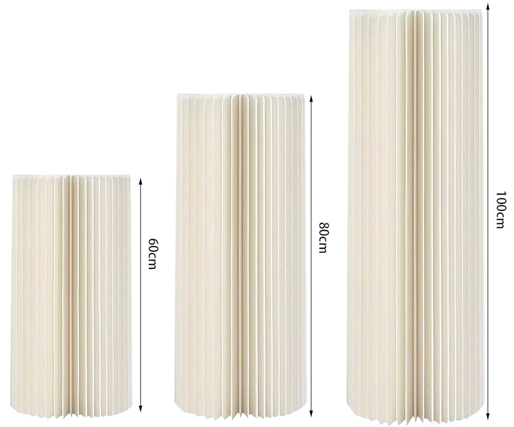[PBDT001] Folding Paper Display - Set of 3