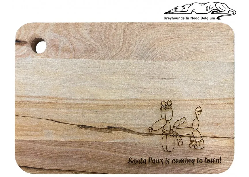 Snijplank - Balloon Dog - Santa Paws - 30 x 20 cm