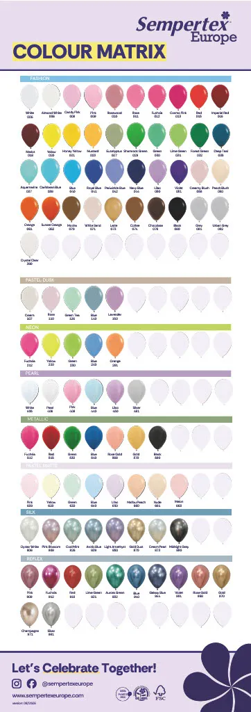 Kleuren Referentie Poster - Sempertex Europe