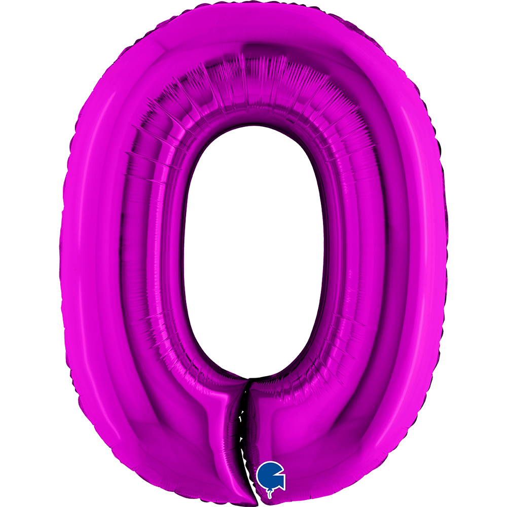 [050P-P] Number 0 - Purple - 40 inch - Grabo
