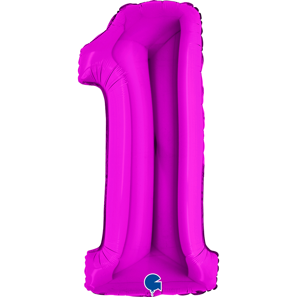 [051P-P] Number 1 - Purple - 40 inch - Grabo