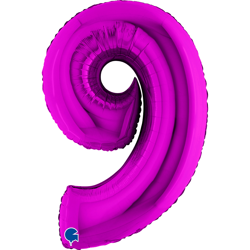[059P-P] Number 9 - Purple - 40 inch - Grabo