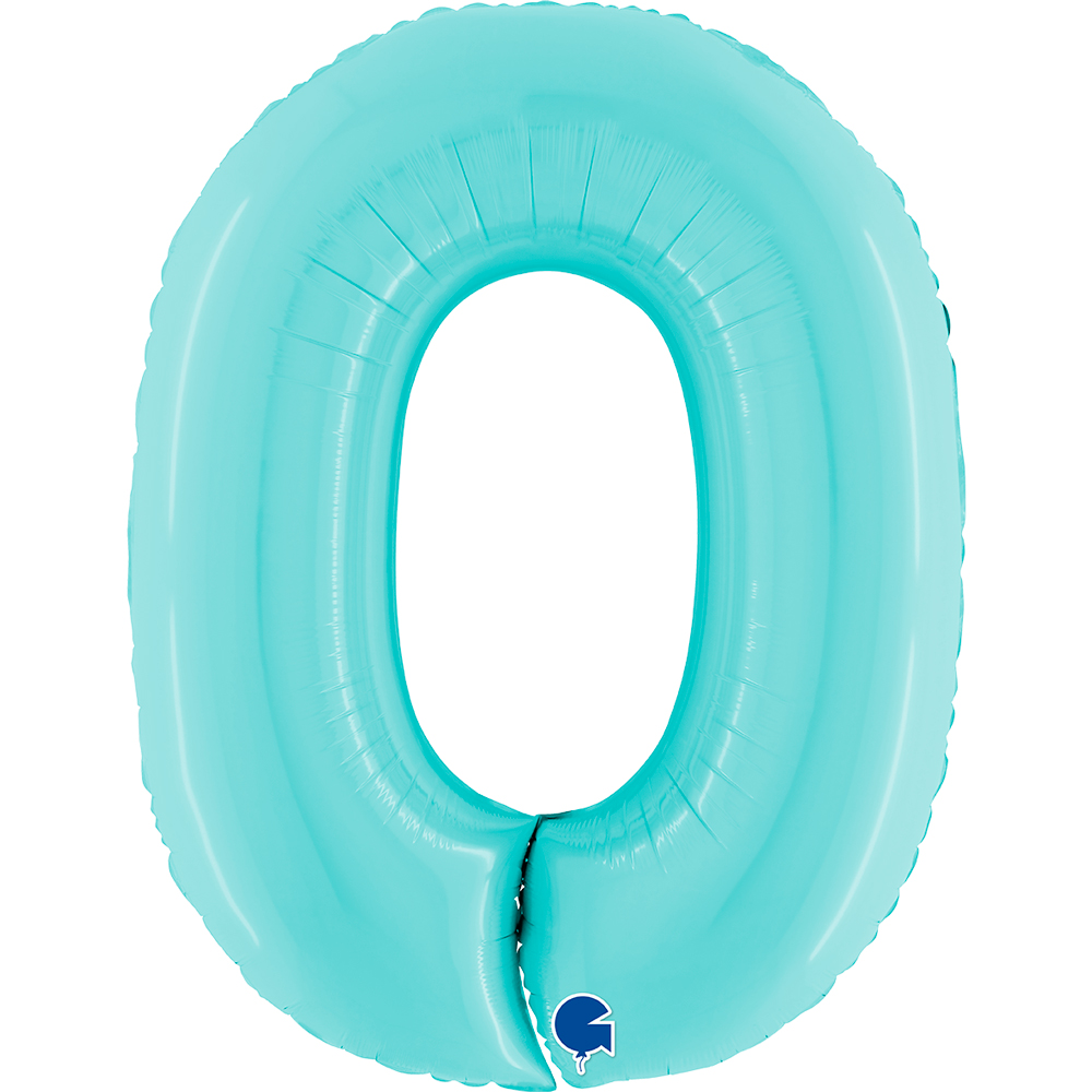 [060PB-P] Number 0 - Light Blue - 40 inch - Grabo
